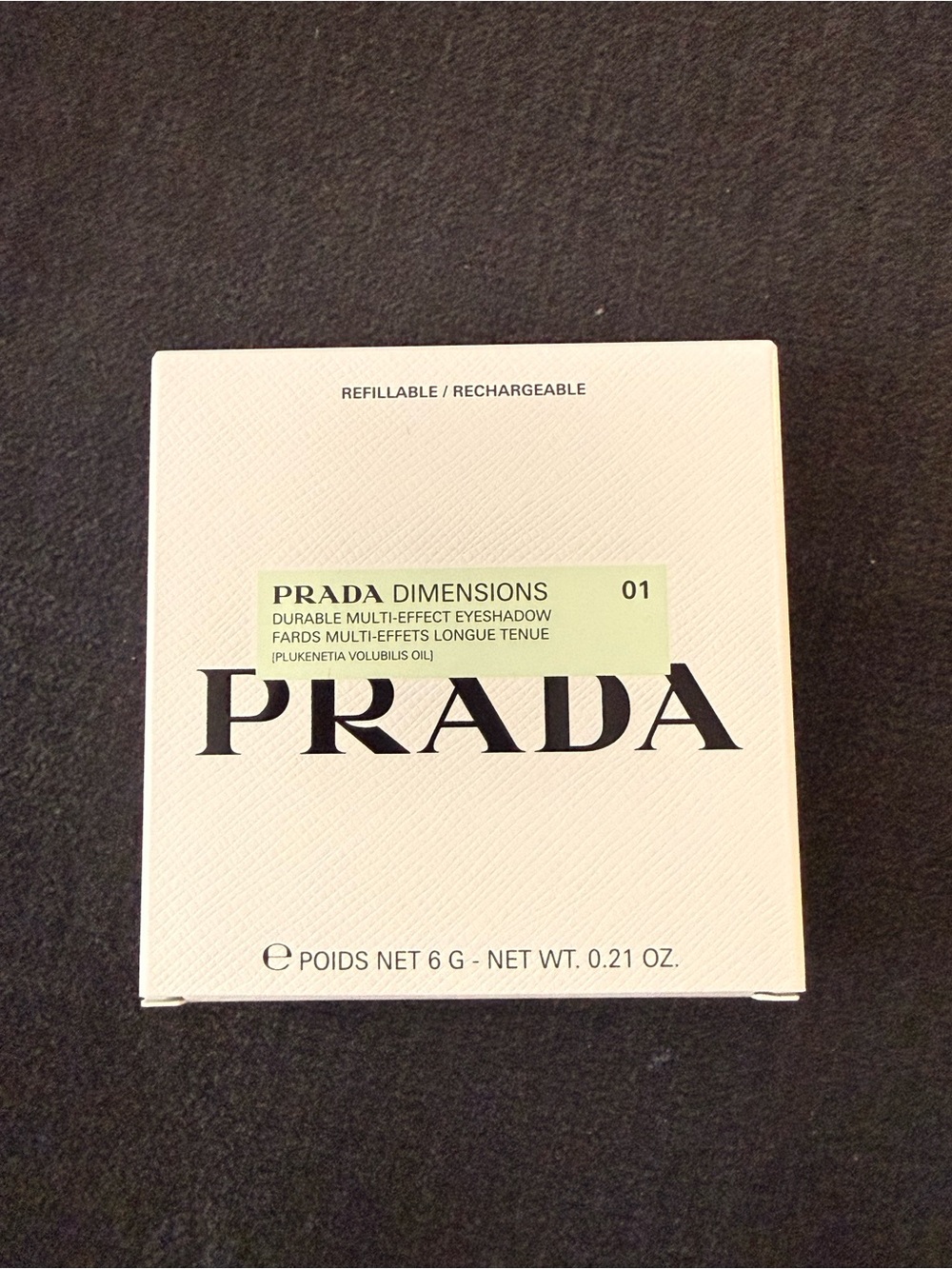 Brand new Prada Dimensions Multi-effect refillable Eyeshadow Palette. Portrait